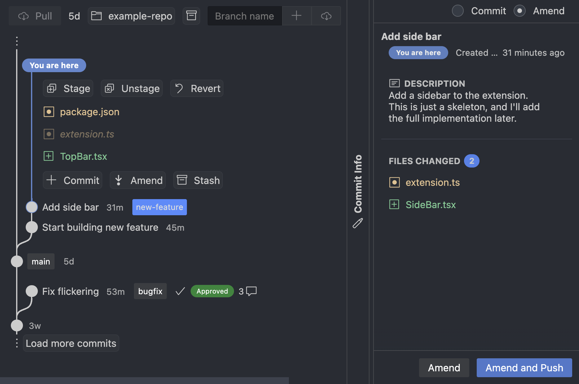 Interactive Git Log Interactive Git Log